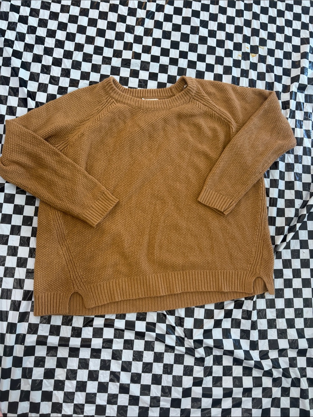 BE COOL Women's Crewneck Sweater in Camel Brown